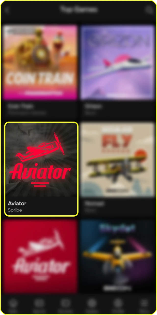 Visit the games section at Parimatch online casino to find the Aviator game.