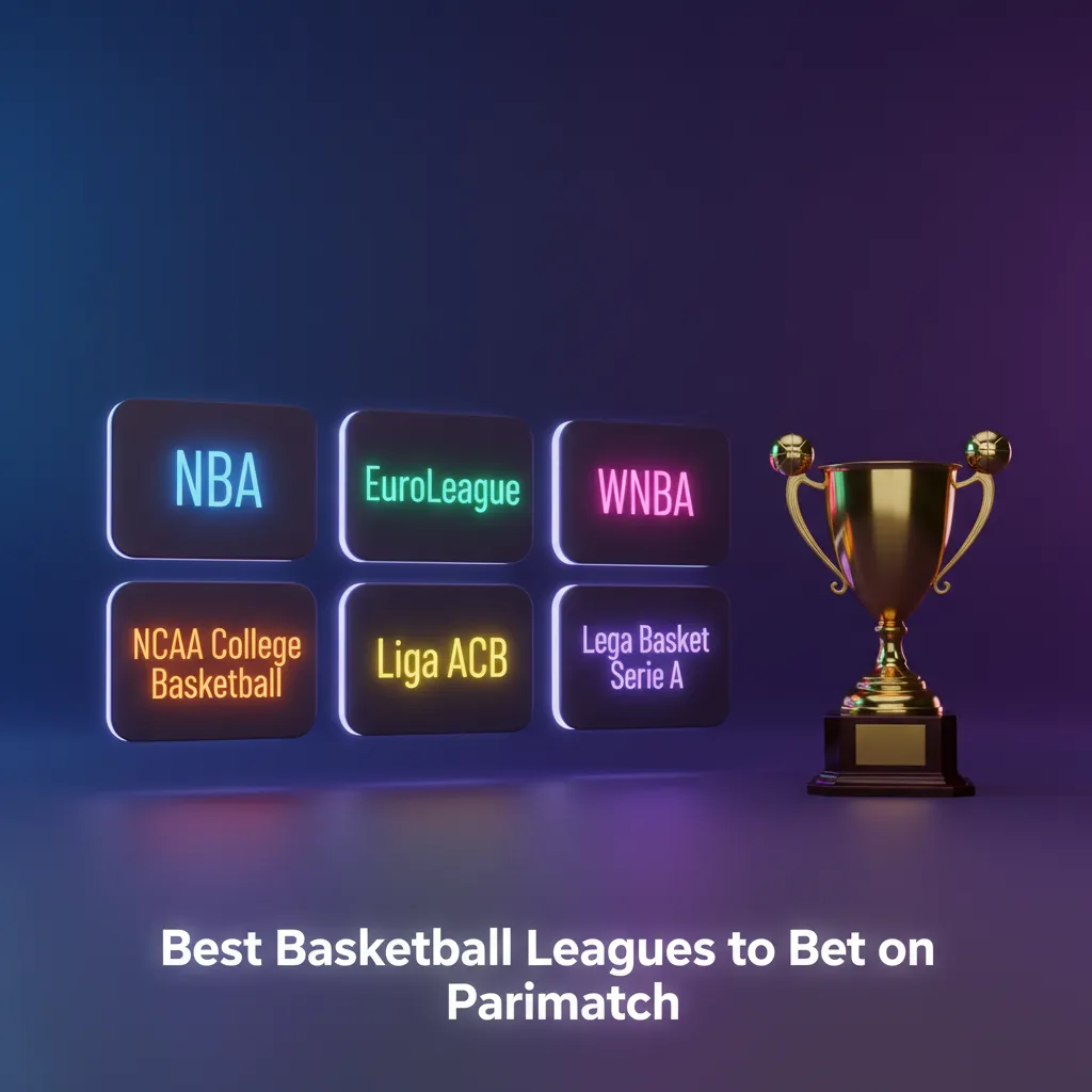 Parimatch basketball betting: NBA, EuroLeague, BAL, FIBA, WNBA, NCAA, Spain ACB, Turkey BSL; pre-match, live, futures.