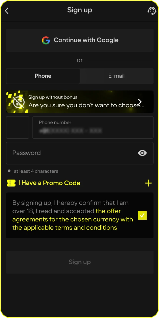 Register at Parimatch online casino to gain access to bonuses.