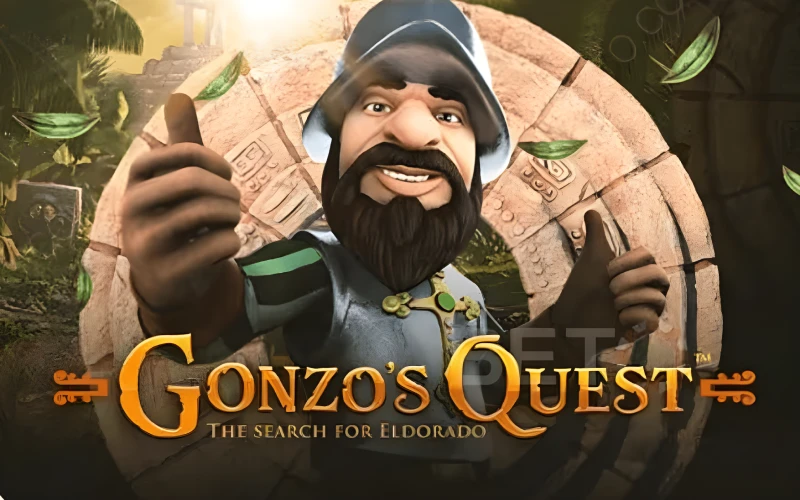 Go to the games section on the Parimatch online casino website and choose the Gonzo’s Quest game.