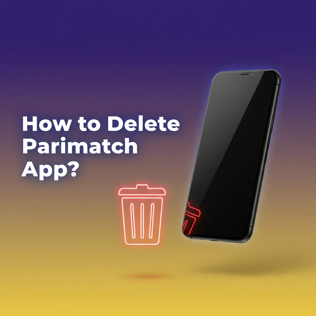 How to delete Parimatch app: Android—hold icon, App info > Uninstall; iOS PWA—hold icon, Remove > Delete Bookmark.