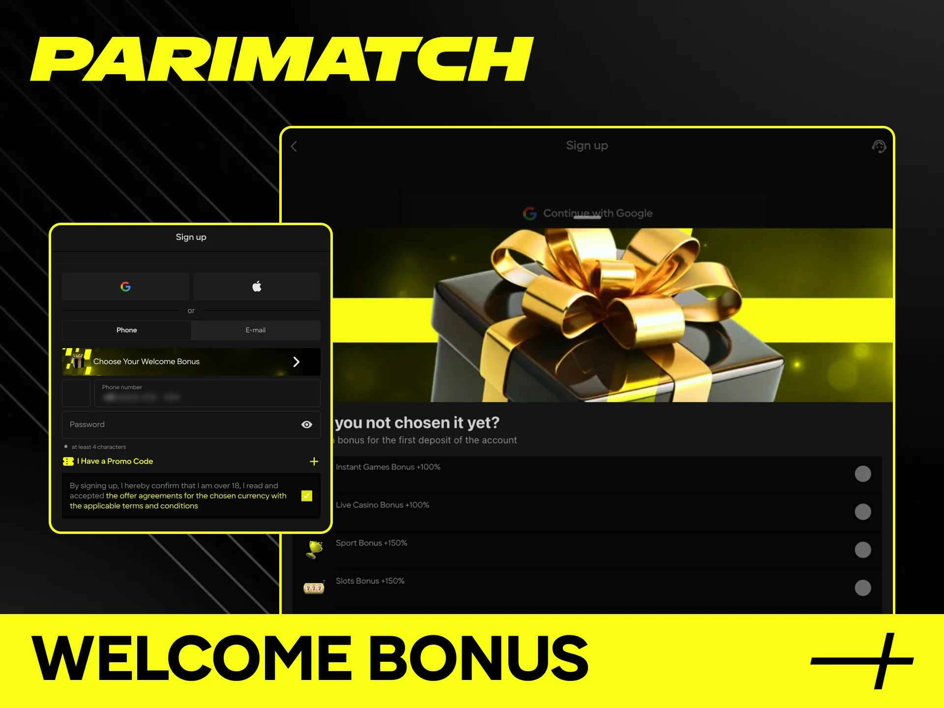 Every player can receive a welcome bonus at Parimatch Casino.