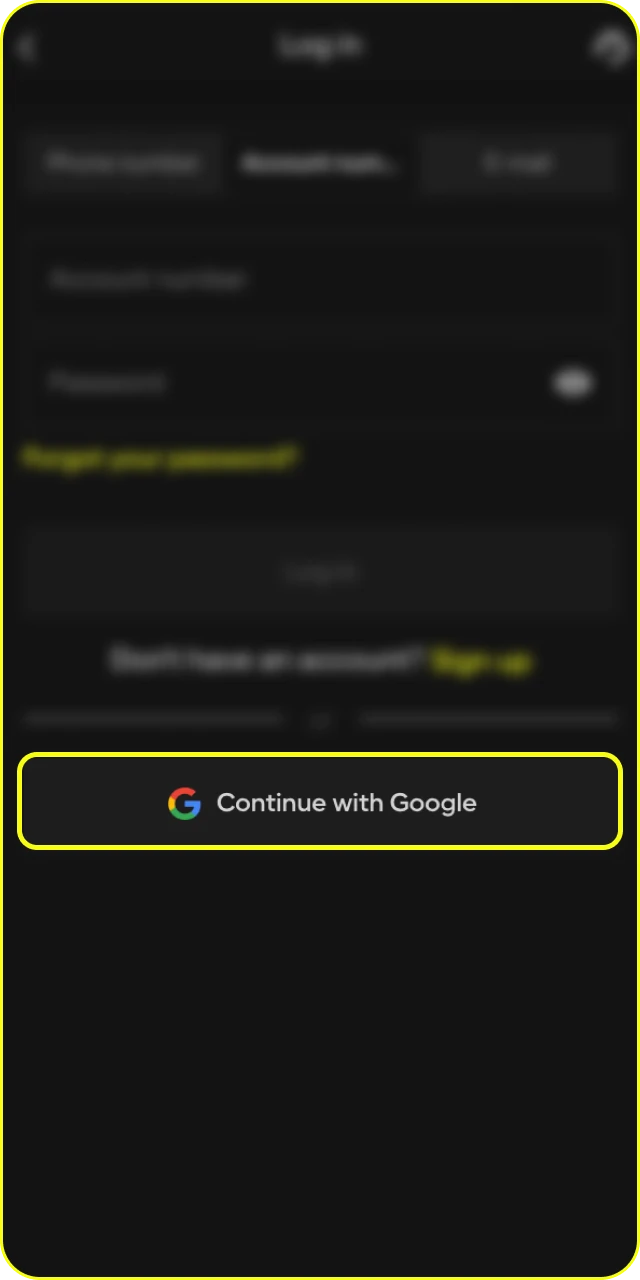 Players can log in to Parimatch Casino via social networks.