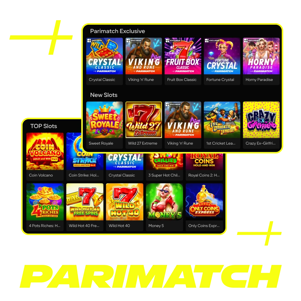 Parimatch online casino offers players the best slot games.
