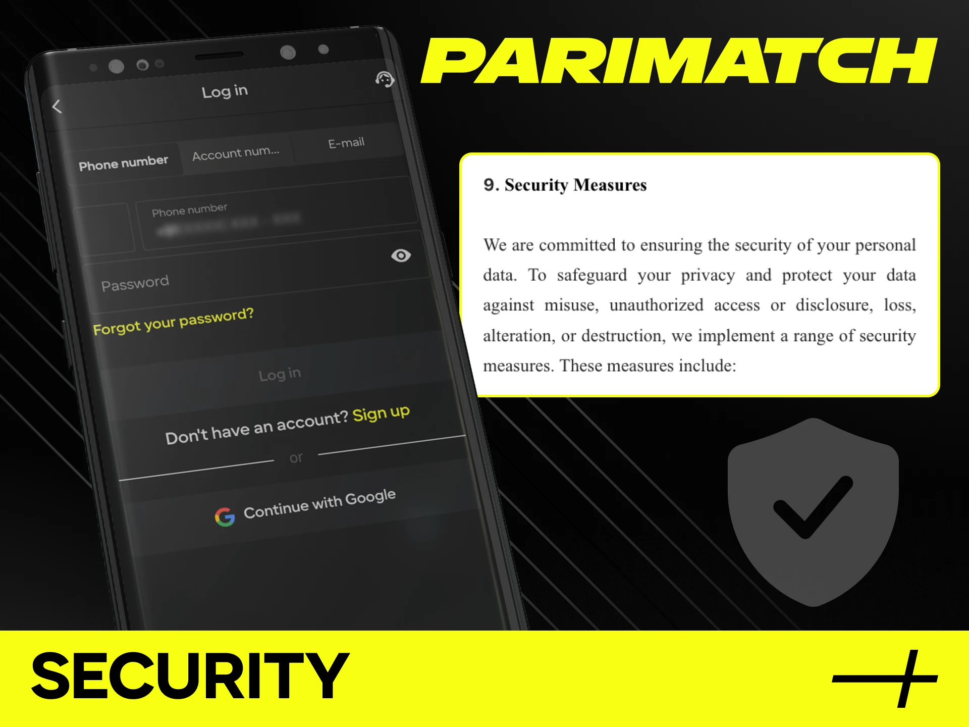 Secure your personal data with Parimatch App advanced security protocols.