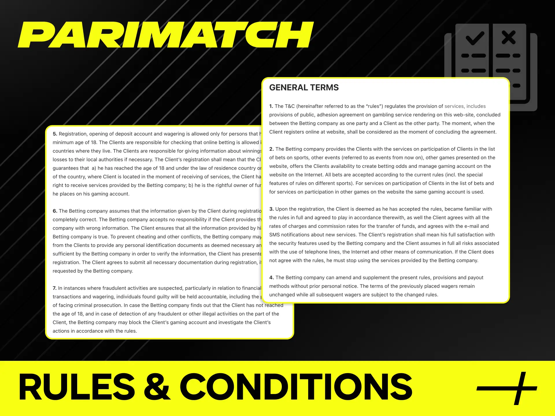 Read the Parimatch rules and conditions to ensure a fair gaming experience.